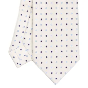 WHITE EXTRA LONG SARTORIAL SILK TIE