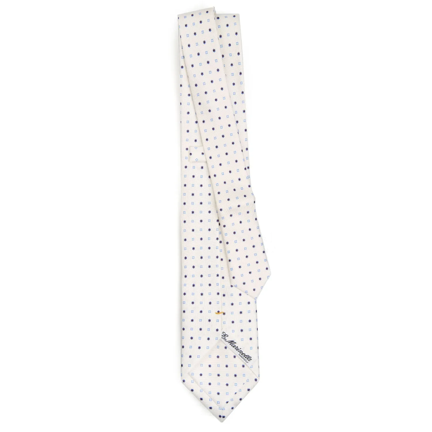 WHITE EXTRA LONG SARTORIAL SILK TIE