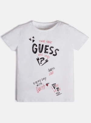 White Love You Logo T-Shirt (2-7)