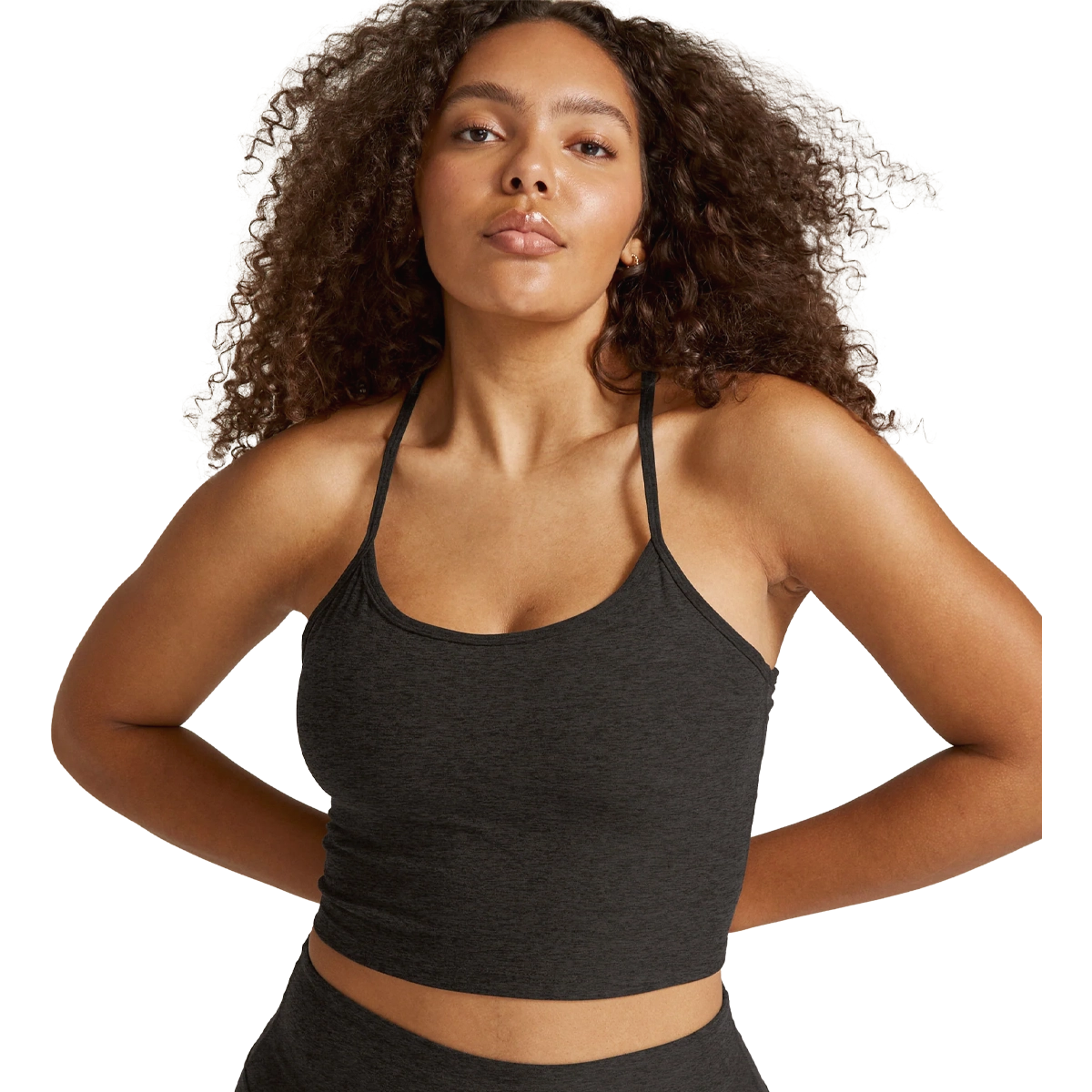 Women's Spacedye Slim Racerback Cropped Tank