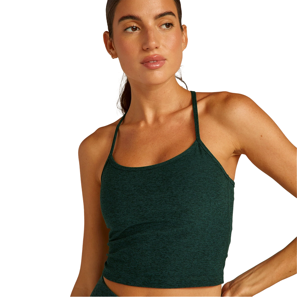 Women's Spacedye Slim Racerback Cropped Tank