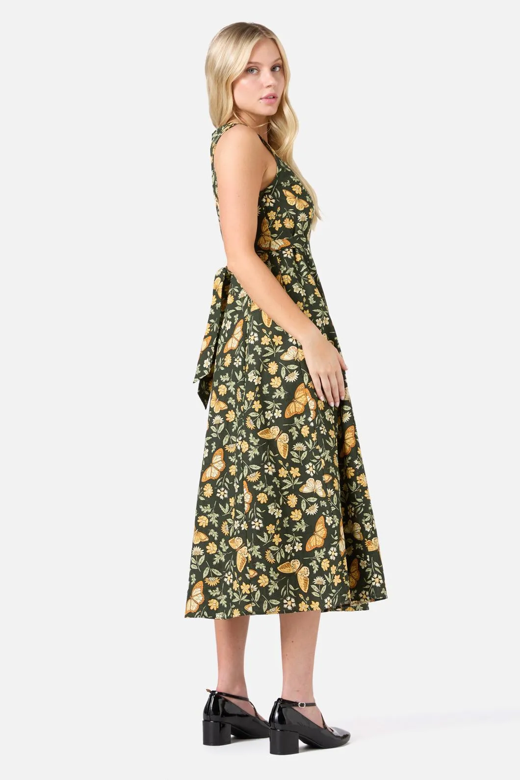 Yvette Butterfly Midi Dress