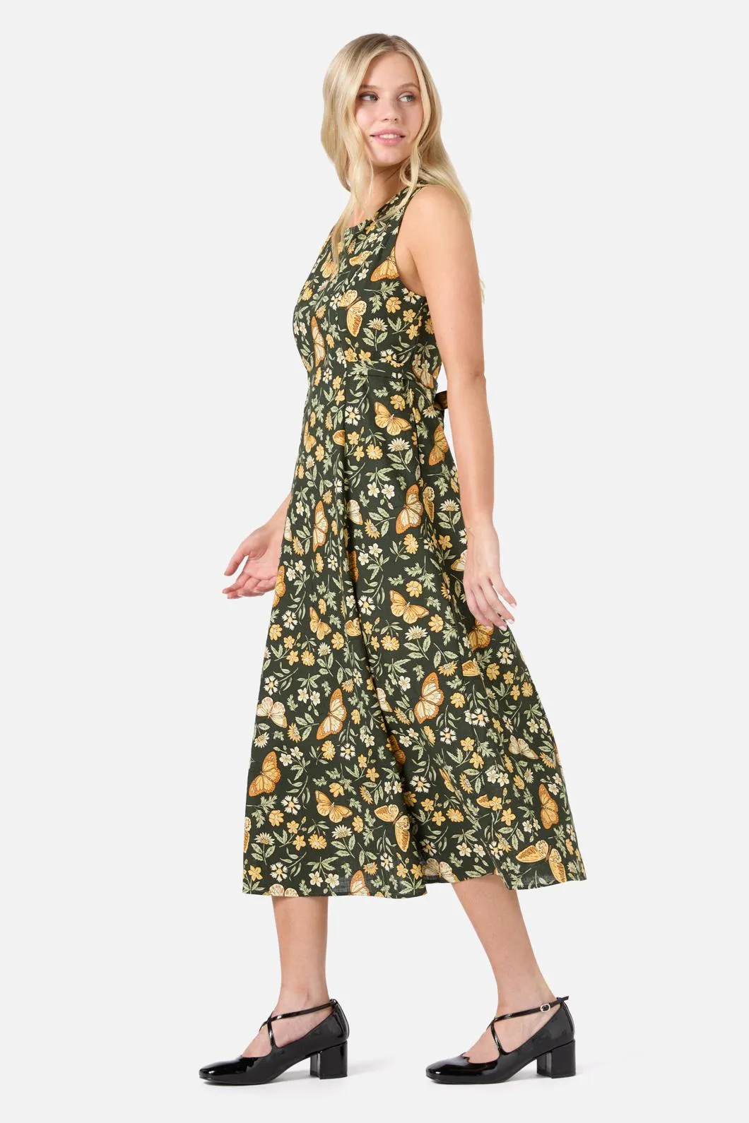 Yvette Butterfly Midi Dress
